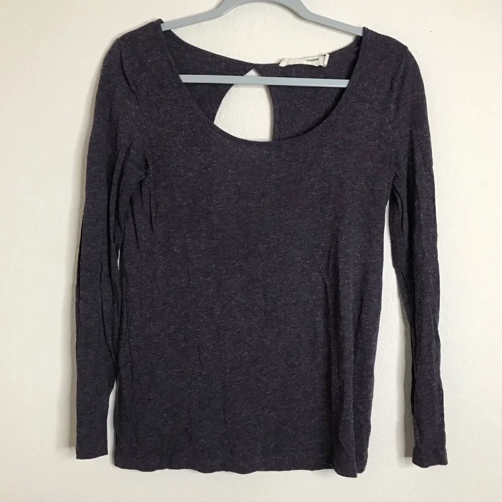 Anthropologie wool blend long sleeve open back‎